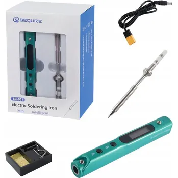 SEQURE SQ001 Přenosná mini elektrická páječka OLED zelená TS-B2