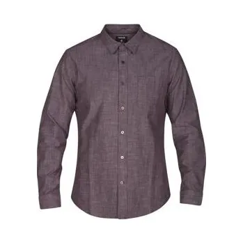 Pánské oblečení Košile Hurley ONE&ONLY L/S Mahogany velikost L