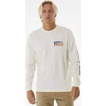 Pánské oblečení Tričko Rip Curl 2023 RIPCURL WSL FINALS SPLIT Bone velikost XL