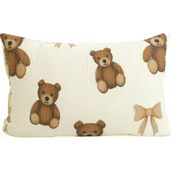 Povlak na polštářek Krepový povlak na polštář Renforcé 40 × 60 cm - Plyšoví medvídci