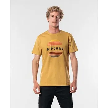 Pánské tričko Tričko Rip Curl EL MAMA S/S TEE Mustard velikost L