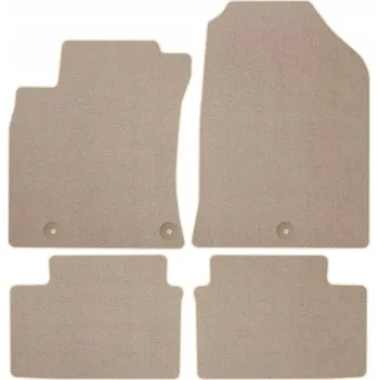 autokoberec Velurové autokoberce s upevněním v sadě Edecor