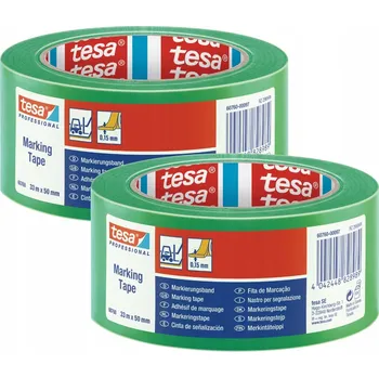 Lepicí páska TESA PROFESSIONAL Výstražná páska zelená PVC PCV silná 33 m x 50 mm x2