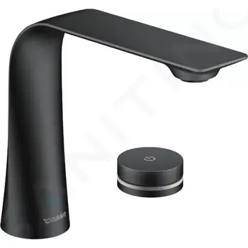 Vodovodní baterie Duravit D.1 Elektronická umyvadlová baterie, síťové napájení, matná černá, D11100007046