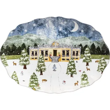 Tác oválný 50x35cm THE NUTCRACKER, bílá|Casafina by Costa Nova