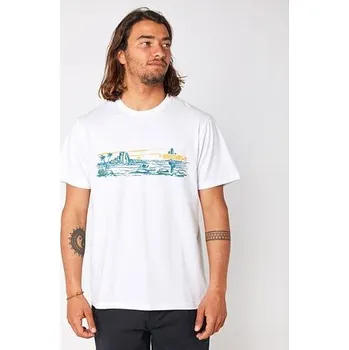 Pánské tričko Tričko Rip Curl PARADISE LAND TEE White velikost M