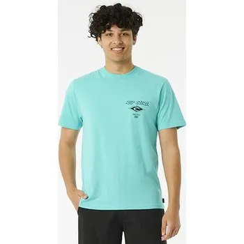 Tričko Rip Curl FADE OUT ICON TEE Aqua velikost M