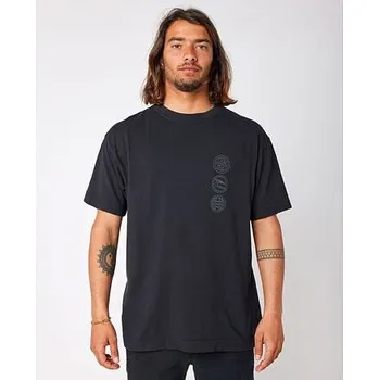 Tričko Rip Curl ARCHIVE MOTION TEE Black velikost L