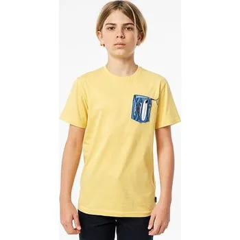 Dámské tričko Tričko Rip Curl IN DA POCKET SS TEE Retro Yellow velikost 8