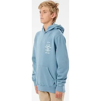Chlapecká mikina Mikina Rip Curl SEARCH ICON HOOD-BOY Mid Blue velikost 8
