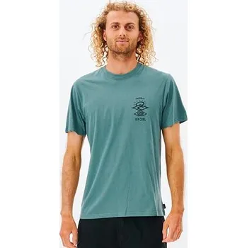 Pánské tričko Tričko Rip Curl SEARCH ICON TEE Blue Stone velikost XXL