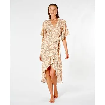 Dámské šaty šaty Rip Curl LUNAR TIDES WRAP DRESS Nude velikost S