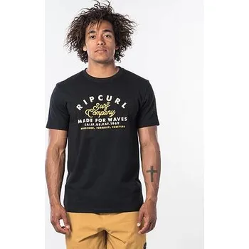 Pánské tričko Tričko Rip Curl LEE ETS S/S TEE Black velikost XL