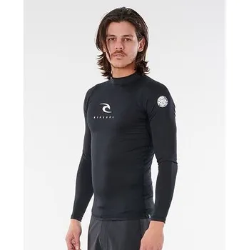 Pánské tričko Lykra Rip Curl CORPS L/SL UV Black velikost L