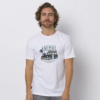 Pánské tričko Tričko Animal TRIP White velikost M