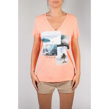 Tričko Hurley ENJOY THE JOURNEY Heather Bright Mango velikost XS