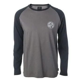 Tričko Rip Curl SURFCO RAGLAN LS TEE Charcoal velikost XL