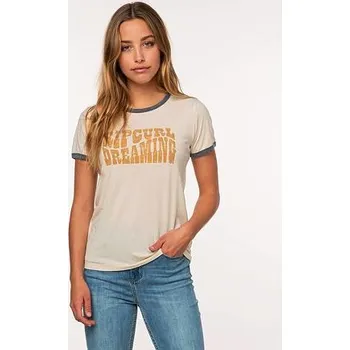 Tričko Rip Curl CALI DREAM TEE Off White velikost L