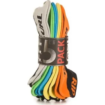 Pánské ponožky Ponožky Rip Curl RIP POP ANKLE SOCK-5 PACK Black velikost O/S