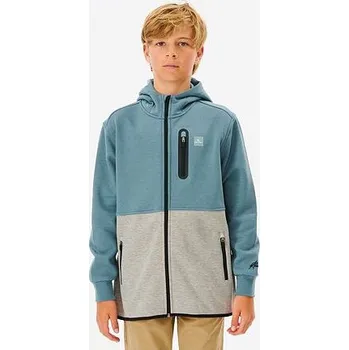 Chlapecká mikina Mikina Rip Curl ANTI SERIES DEPARTED ZIP -BOY Mineral Blue velikost 12