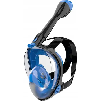Potápěčské vybavení POTÁPĚČSKÉ BRÝLE NA POTÁPĚNÍ CELOOBLIČEJOVÁ POINT MODRÁ L/XL