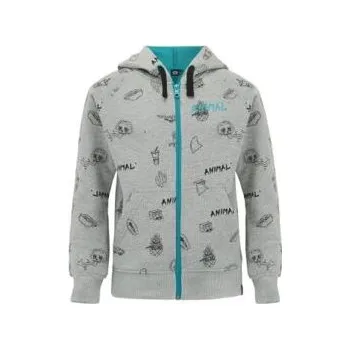 Chlapecká mikina Mikina Animal HOLTET Grey Marl velikost BS
