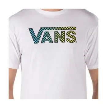 Tričko Vans CLASSIC LOGO FILL White/Gradient Checker velikost M