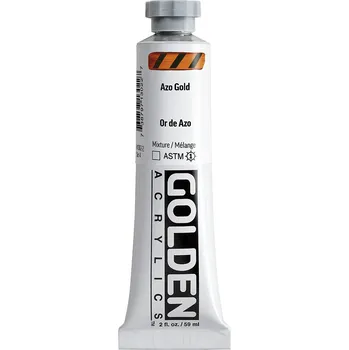 Vodová barva Akrylová barva Golden Heavy Body - 1302 Azo Gold Objem: 59 ml