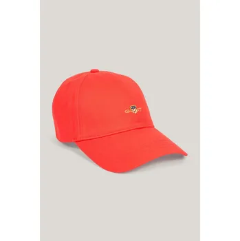 Kšiltovka KŠILTOVKA GANT SHIELD COTTON TWILL CAP ORANGE RED