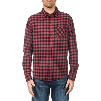 Pánská košile Košile Rip Curl DROPPED L/S SHIRT Burnt Russet velikost M