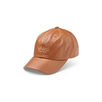 Pokrývka hlavy Kšiltovka Upfront BEDFORD LEATHER BASEBALL CAP Rust velikost O/S