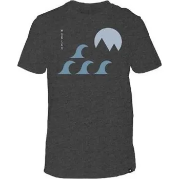 Pánské tričko Tričko Hurley MINIMAL TRI-BLEND Black velikost M