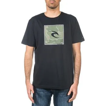 Tričko Rip Curl SQUARE ICON YARDAGES S/S TEE Black velikost L