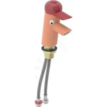 Vodovodní baterie Geberit Bambini Umyvadlová baterie, dětská, karmínově červená/oranžová, 116.207.FY.1