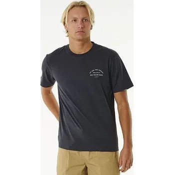 Pánské tričko Tričko Rip Curl VAPORCOOL BRIDGE TEE Washed Black velikost XXL