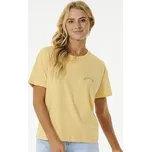 Tričko Rip Curl RIPTIDE RELAXED TEE Washed Yellow velikost L