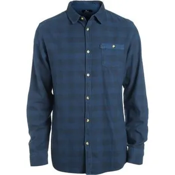 Pánská košile Košile Rip Curl CHECK IT LS SHIRT Mood Indigo velikost S