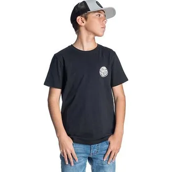 Pánské tričko Tričko Rip Curl WETTIE BOY SS TEE Black velikost 16