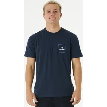 Pánské oblečení Tričko Rip Curl CORP ICON TEE Dark Navy velikost L