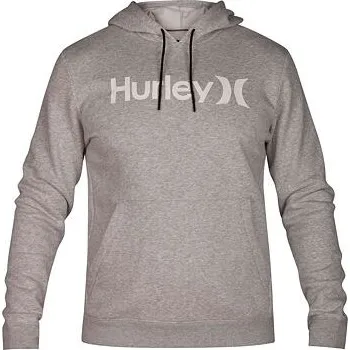 Pánská mikina Mikina Hurley SURF CHECK ONE & ONLY PULLOVER Dk Grey Heather/(White) velikost XXL