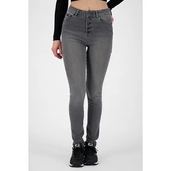 Dámské oblečení Kalhoty Alife and Kickin LEONORAAK DNM Q Steal Denim Heavy Washed velikost M