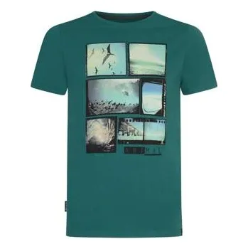 Pánské tričko Tričko Animal LIVEMORE Teal Green velikost XXL
