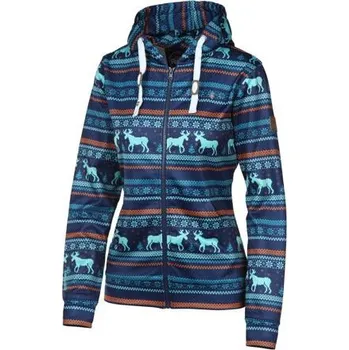 Dámská mikina Mikina Rehall ANDEY-R AOP raindeer navy aq velikost XS