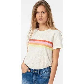 Pánské tričko Tričko Rip Curl WAVE SHAPERS STANDARD TEE Bone velikost S