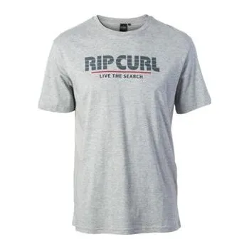 Pánské oblečení Tričko Rip Curl OBVIOUS TEE Cement Marle velikost S
