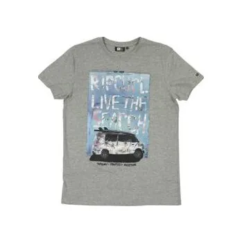 Pánské tričko Tričko Rip Curl BRASH SURF CAR TEE Beton Marle velikost XL