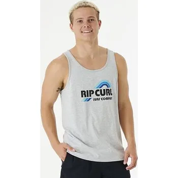 Tílko Rip Curl SURF REVIVAL WAVING TANK Grey Marle velikost L