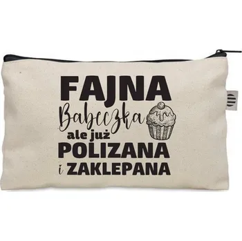 Kosmetická taška Kosmetická taštička béžová dárek k Valentýnu BABEČKA pro ni ke Dni žen KO_028