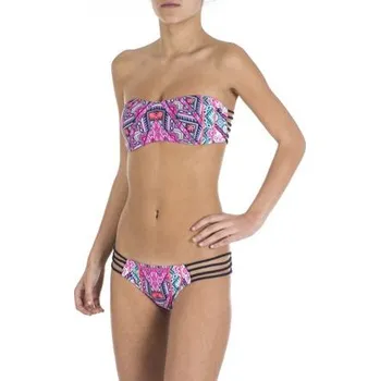 Dámské plavky Plavky Rip Curl PHARAOH BANDEAU SET Bright Pink velikost S