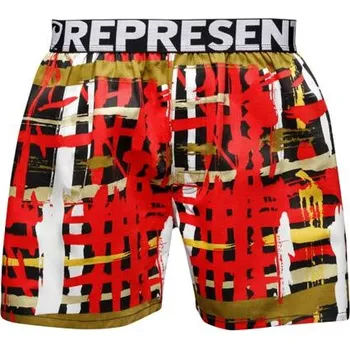 Trenýrky Spodní prádlo Represent EXCLUSIVE MIKE MODERN ART Red velikost M